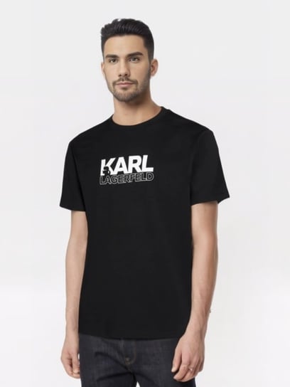 Karl Lagerfeld t-shirt czarny męski [rozmiar XL] Karl Lagerfeld