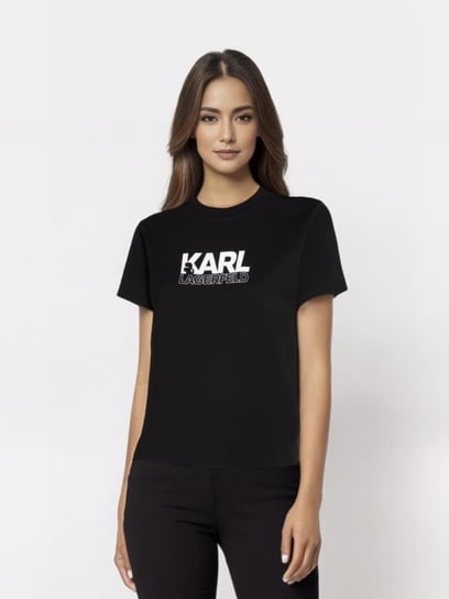 Karl Lagerfeld t-shirt czarny [rozmiar M] Karl Lagerfeld