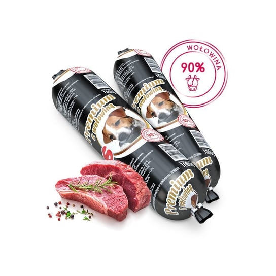 Karma Baton AS Premium z wołowiną - 90% mięsa 1kg FHU AS Maria Jeffery