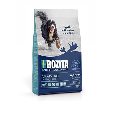 Karma bezzbożowa dla psa BOZITA Dog Grain Free Adult Sensitive Single Protein Lamb, 1.1 kg Bozita