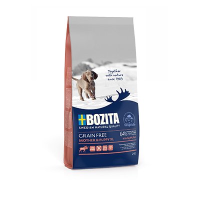 Karma bezzbożowa dla psa BOZITA Dog Grain Free Mother & Puppy XL Elk, 2 kg Bozita