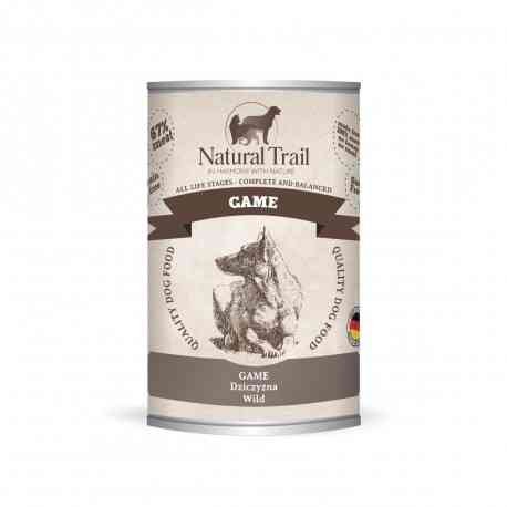 Karma bezzbożowa dla psa NATURAL TRAIL Game, dziczyzna, 400 g Natural Trail