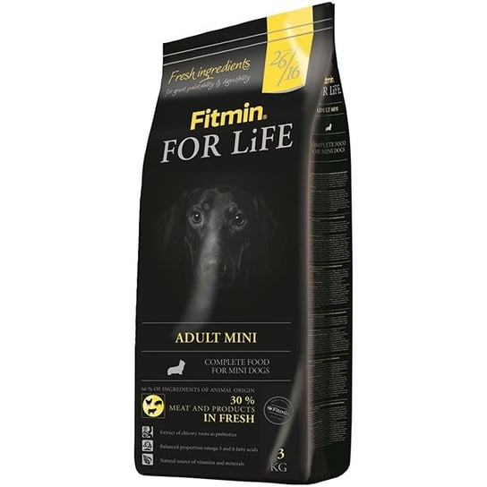 Karma dla dorosłych psów FITMIN Dog For Life, Adult Mini, 3 kg. Dibaq