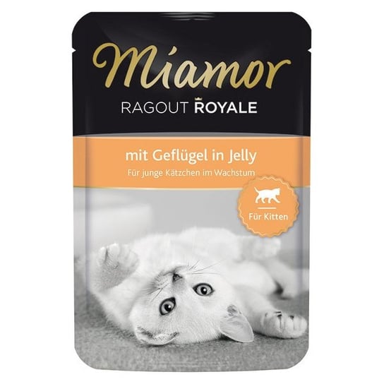 Karma dla kociąt MIAMOR Ragout Royale Kitten drób, 100 g  . Miamor