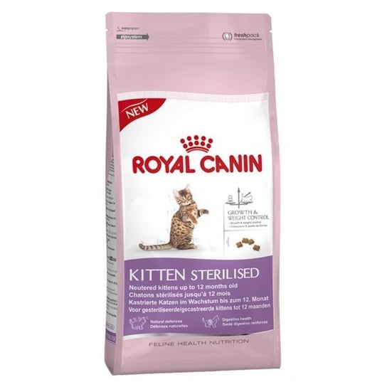 Karma dla kociąt sterylizowanych ROYAL CANIN Kitten Sterilised Feline, 2 kg . Royal Canin
