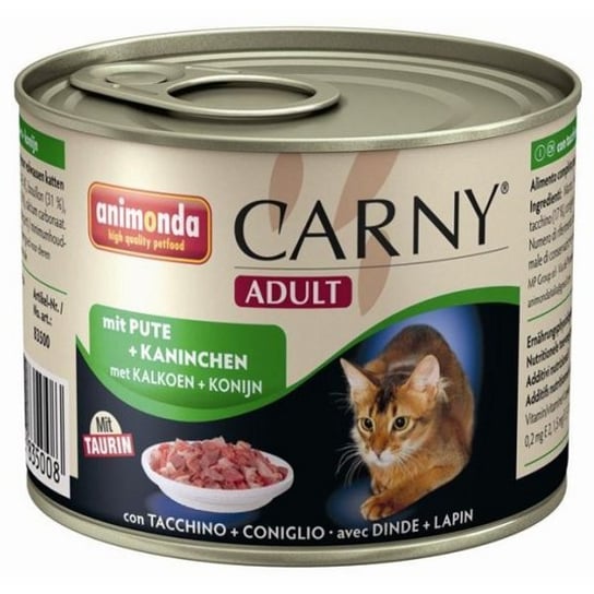Karma dla kota Animonda Carny Adult, Indyk i królik, 200 g Animonda