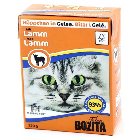 Karma dla kota Bozita kawałki jagnięciny w galaretce, 370 g Bozita Lantmännen Doggy AB