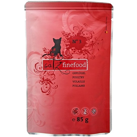 Karma dla kota CATZ FINEFOOD nr 3 drób, 85 g. Catz Finefood