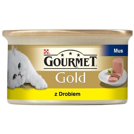 Karma dla kota GOURMET Gold Mus z kurczakiem,  85 g. Nestle