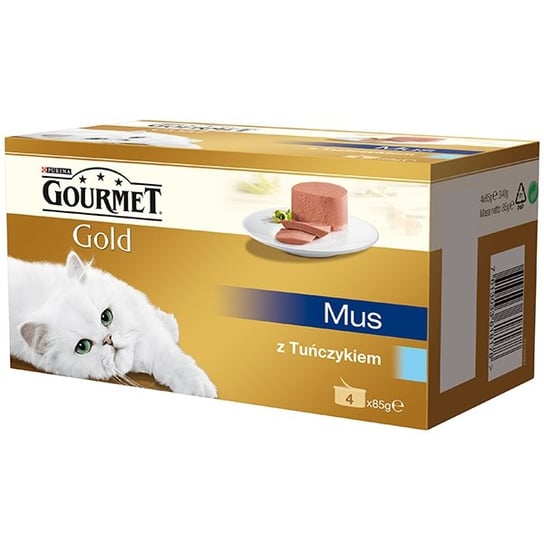 Karma dla kota GOURMET Gold Mus z tuńczykiem, 4x85 g. Nestle
