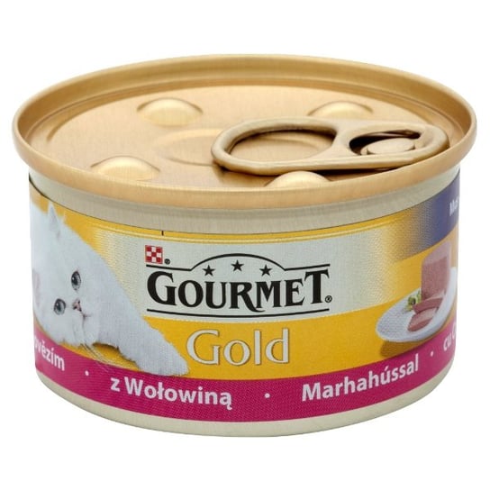 Karma dla kota GOURMET Gold Mus z wołowiną, 85 g . Nestle