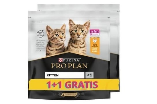 Karma Dla Kota Kociąt Pro Plan Kitten Healthy Start Bogata W Kurczaka 400 G (2 Sztuki) Purina Pro Plan