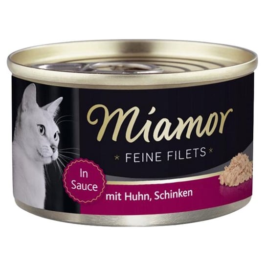Karma dla kota Miamor Feine Filets z kurczakiem i szynką, 100 g Finnern