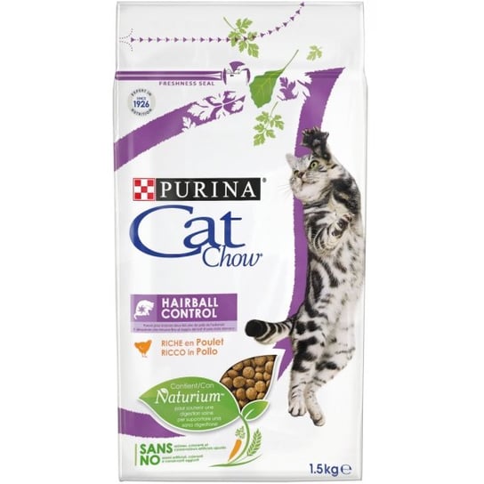 Karma dla kota, PURINA, Cat Chow Hairball Control, 1,5 kg. Nestle