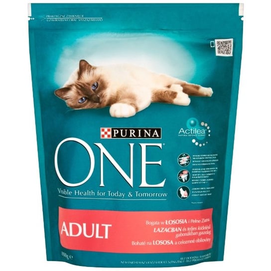 Karma dla kota, PURINA One Adult, łosoś, 800 g. Nestle