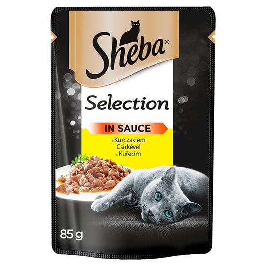 Karma dla kota SHEBA Selection in Sauce Kurczak w sosie, 85 g . Mars