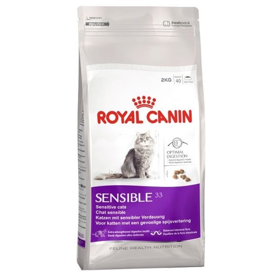 Karma dla kotów o wrażliwym przewodzie pokarmowym ROYAL CANIN Sensible, 400 g . Royal Canin