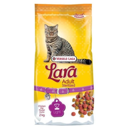 Karma dla kotów VERSELE - LAGA Lara Adult Sterilized, kurczak, 2 kg Versele - Laga