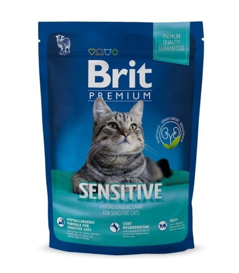 Karma dla kotów z problemami trawiennymi i alergią BRIT Premium Cat Sensitive, 800 g Brit