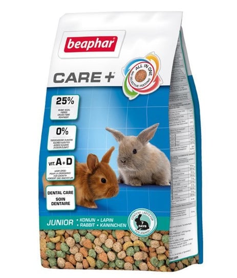 Karma dla młodych królików BEAPHAR Care+ Rabbit Junior, 250 g Beaphar
