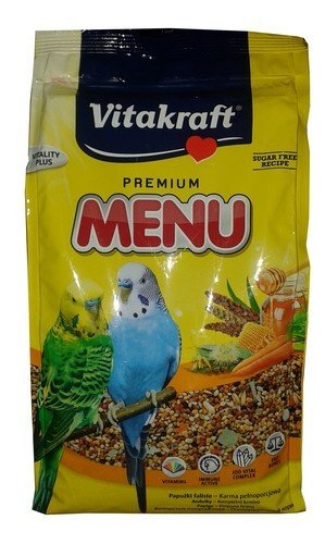 Karma dla papug falistych VITAKRAFT Menu Vital, miodowa, 1 kg. Vitakraft