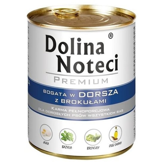 Karma dla psa DOLINA NOTECI Premium, dorsz z brokułami, 800 g  . Dolina Noteci