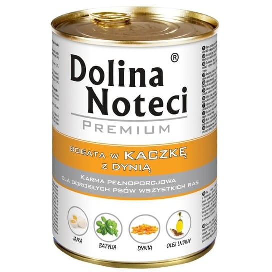 Karma dla psa DOLINA NOTECI Premium, kaczka z dynią, 800 g . Dolina Noteci