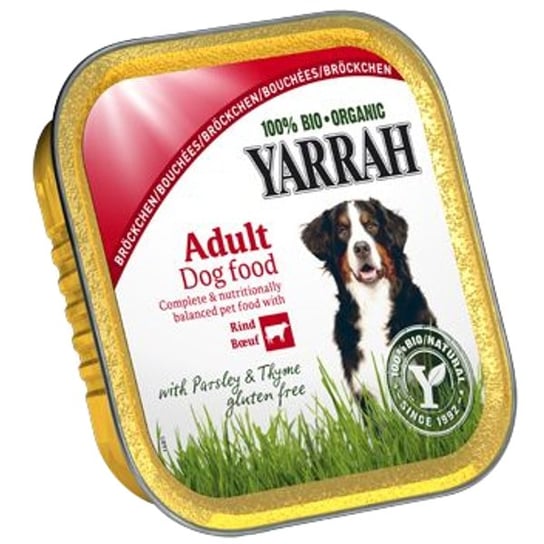 Karma dla psa Eko YARRAH Kawałki kurczaka z wołowiną, 150 g Yarrah