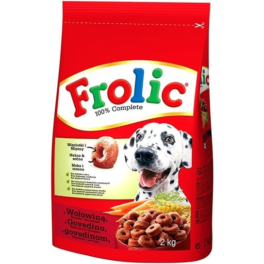 Karma dla psa FROLIC, wołowina zboża i warzywa, 2 kg . Mars