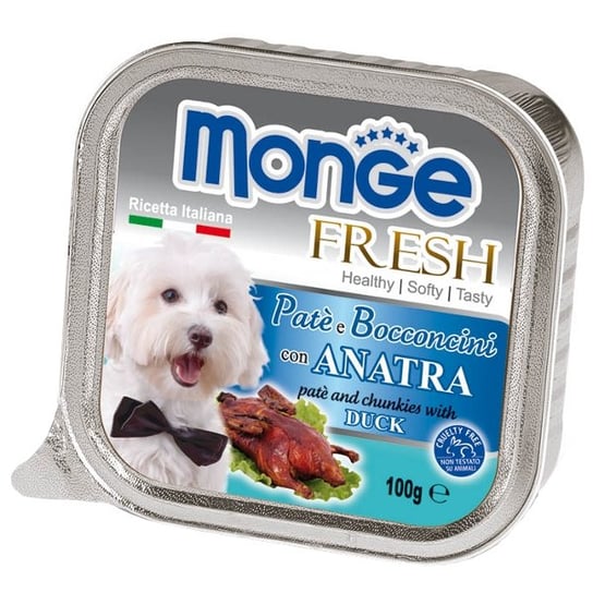 Karma dla psa, pasztet z kaczką Fresh MONGE, 100 g. Monge