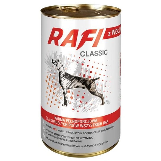 Karma dla psa RAFI Classic, wołowina, 1250 g Dolina Noteci