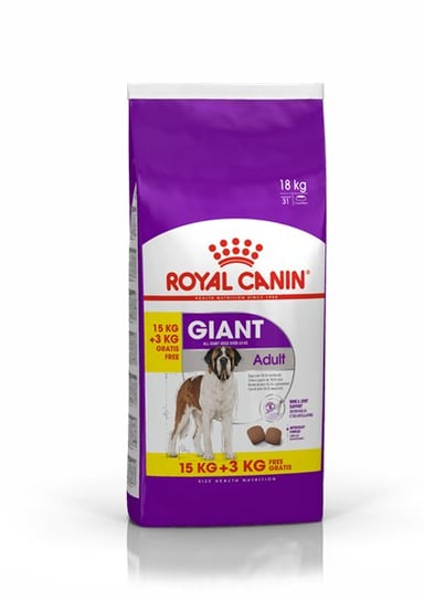 Karma dla psa ROYAL CANIN Giant Adult, 15 kg + 3 kg Royal Canin