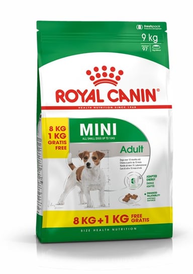 Karma dla psa ROYAL CANIN Mini Adult, 8kg + 1kg Royal Canin