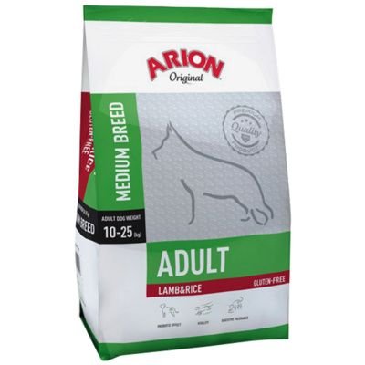 Karma dla psów ARION Original Adultm, jagnięcina i ryż, 12 kg. Arion