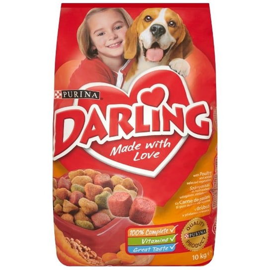 Karma dla psów DARLING, drób i warzywa, 10 kg. Nestle