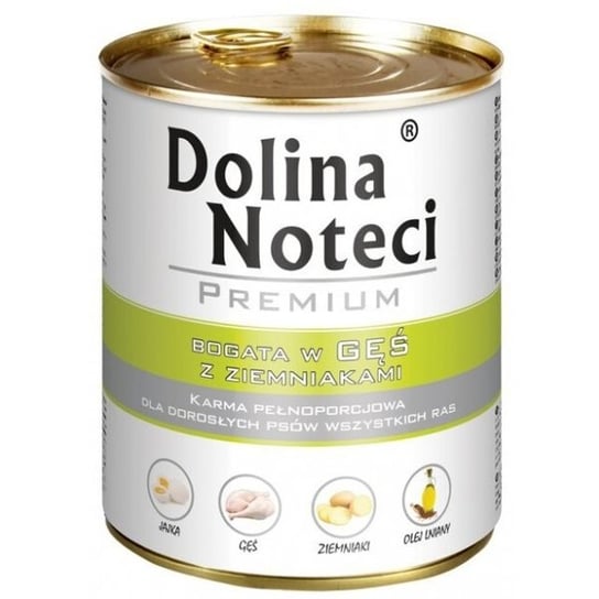 Karma dla psów DOLINA NOTECI Premium, gęś z ziemniakami, 800 g  . Dolina Noteci