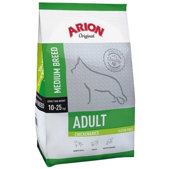 Karma dla psów dorosłych ARION Original Adult Medium, kurczak i ryż, 3 kg. Arion