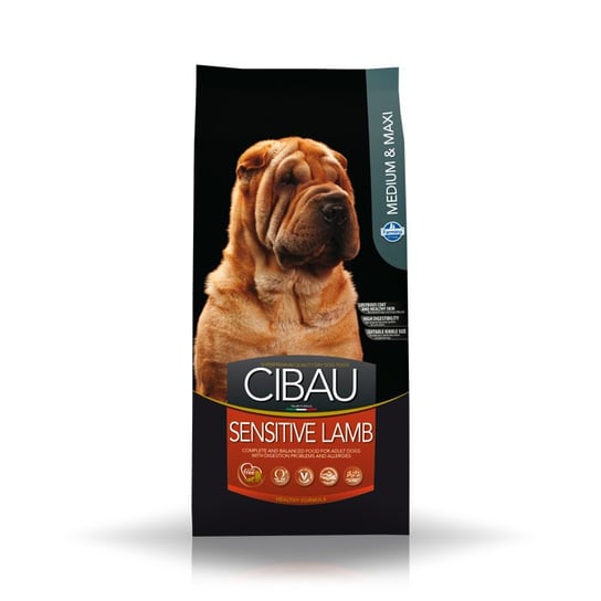 Karma dla psów FARMINA Cibau Adult Dog Sensitive Medium&Maxi, jagnięcina, 12 kg FARMINA