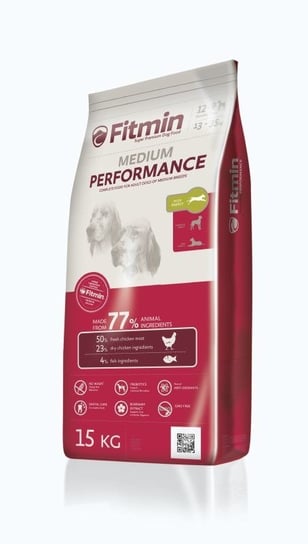 Karma dla psów  FITMIN Medium Performance, 15 kg FITMIN