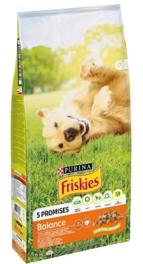 Karma dla psów FRISKIES Vitafit Balance, z kurczakiem i dodatkiem warzyw, 15 kg. Nestle