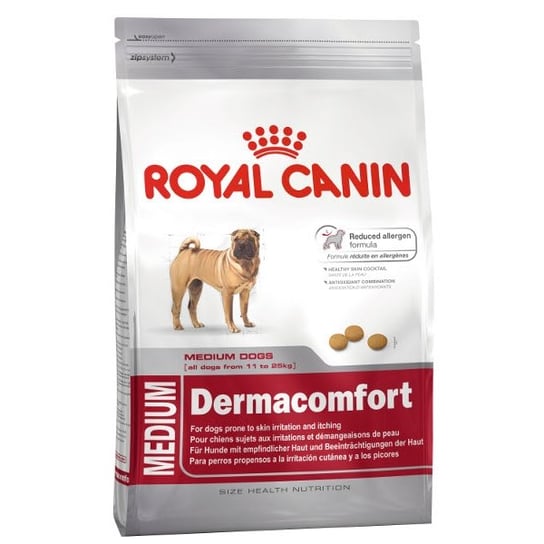 Karma dla psów o wrażliwej skórze ROYAL CANIN Medium Dermacomfort, 10 kg . Royal Canin