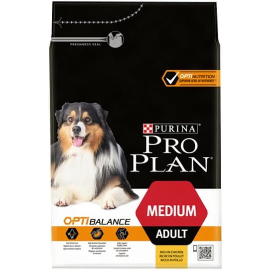 Karma dla psów PRO PLAN Opti Balance Adult Medium, kurczak i ryż, 3 kg . Nestle