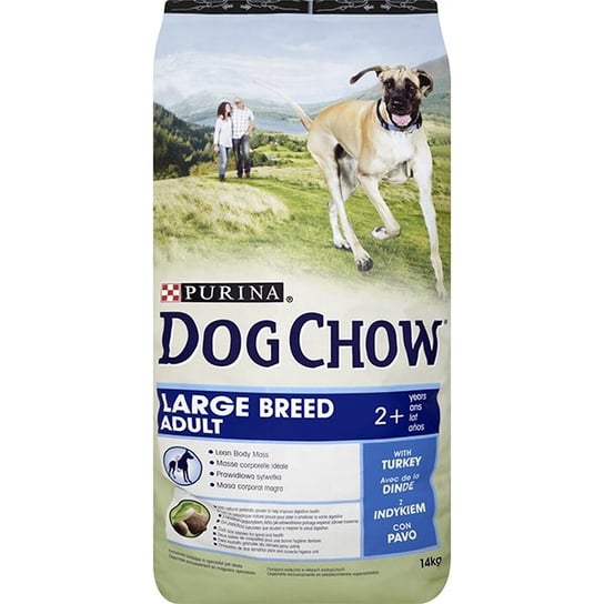 Karma dla psów PURINA Dog Chow Adult Large Breed, indyk, 14 kg. Nestle