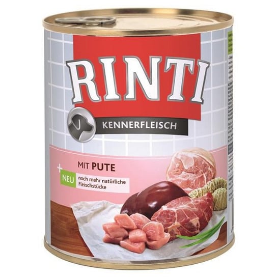 Karma dla psów RINTI Kennerfleisch, indyk, 800 g. Finnern