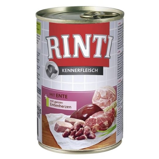 Karma dla psów RINTI Kennerfleisch, z kaczką, 400 g . Finnern