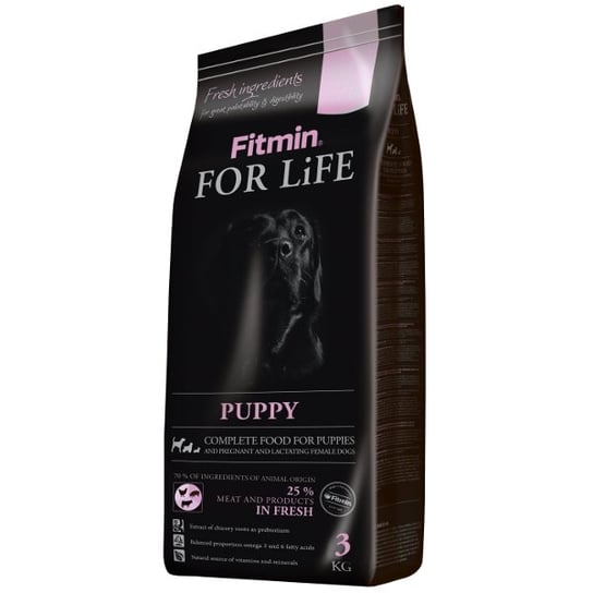 Karma dla szczeniąt FITMIN For Life Puppy, 3 kg. Dibaq