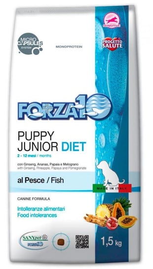Karma dla szczeniąt FORZA10 Puppy Diet Fish, 1,5 kg. Forza10