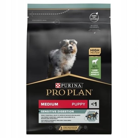 Karma dla szczeniąt psów ras średnich PRO PLAN OptiDigest Puppy Medium Sensitive Digestion, 3 kg . Nestle