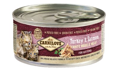 Karma mokra dla kociąt CARNILOVE Turkey & Salmon, 100 g Carnilove