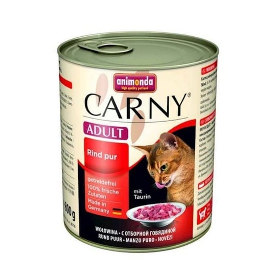 Karma mokra dla kota ANIMODA Carny Adult, czysta wołowina, 800 g Animonda